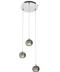 Best Sale Sklep Kaja Lampa z 3 dekoracyjnymi kloszami P0076-03M-B5FZ CRYSTAL | Kaja