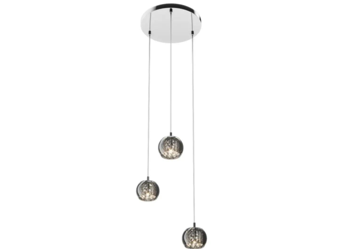 Best Sale Sklep Kaja Lampa z 3 dekoracyjnymi kloszami P0076-03M-B5FZ CRYSTAL | Kaja