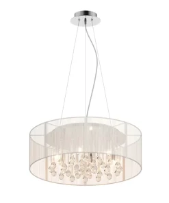 Store Sklep Kaja Lampa z abażurem i kryształkami RLD92193-6 ARTEMIDA | Kaja