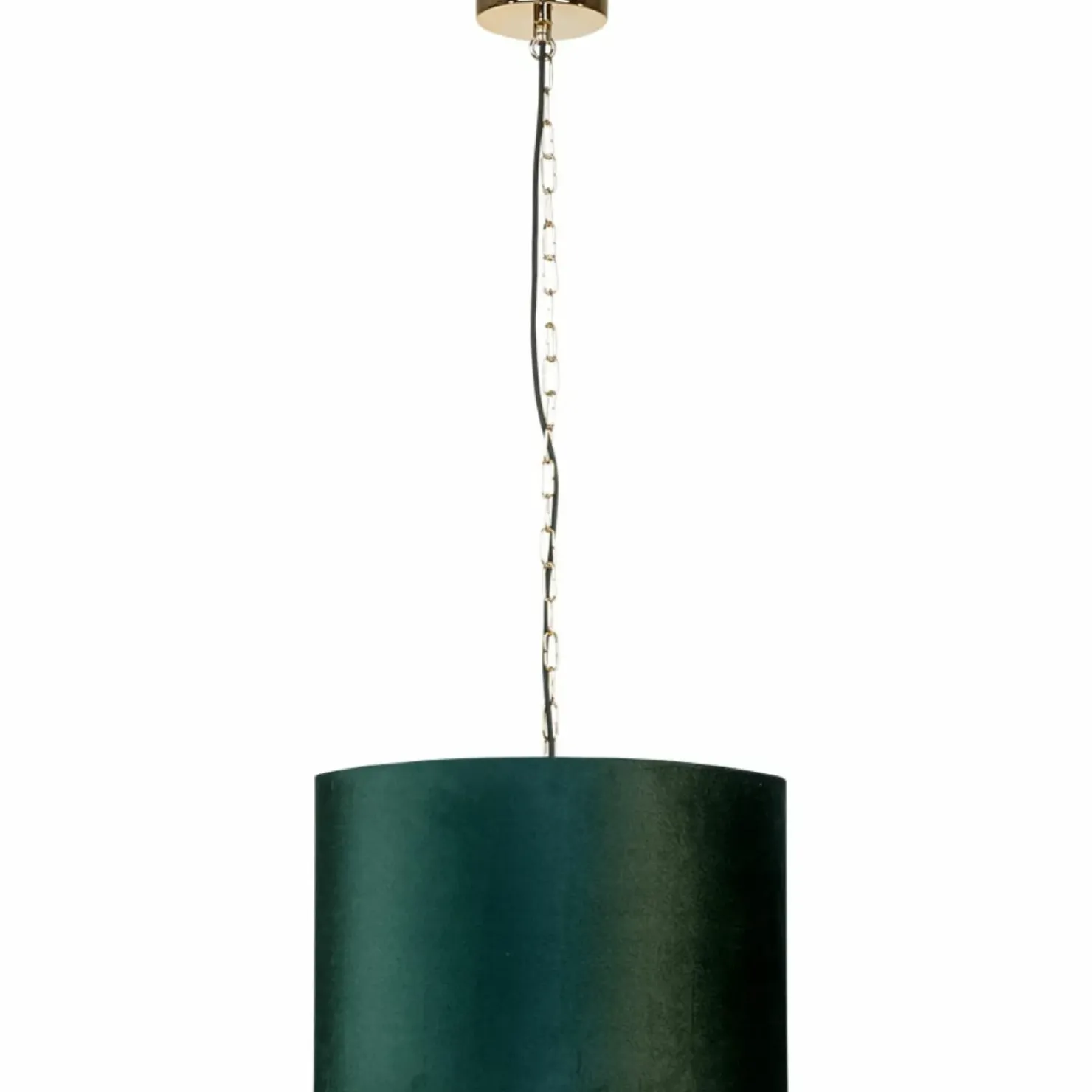 Shop Sklep Kaja Lampa z abażurem w kolorze butelkowej zieleni P06-GD-GR z serii INGA