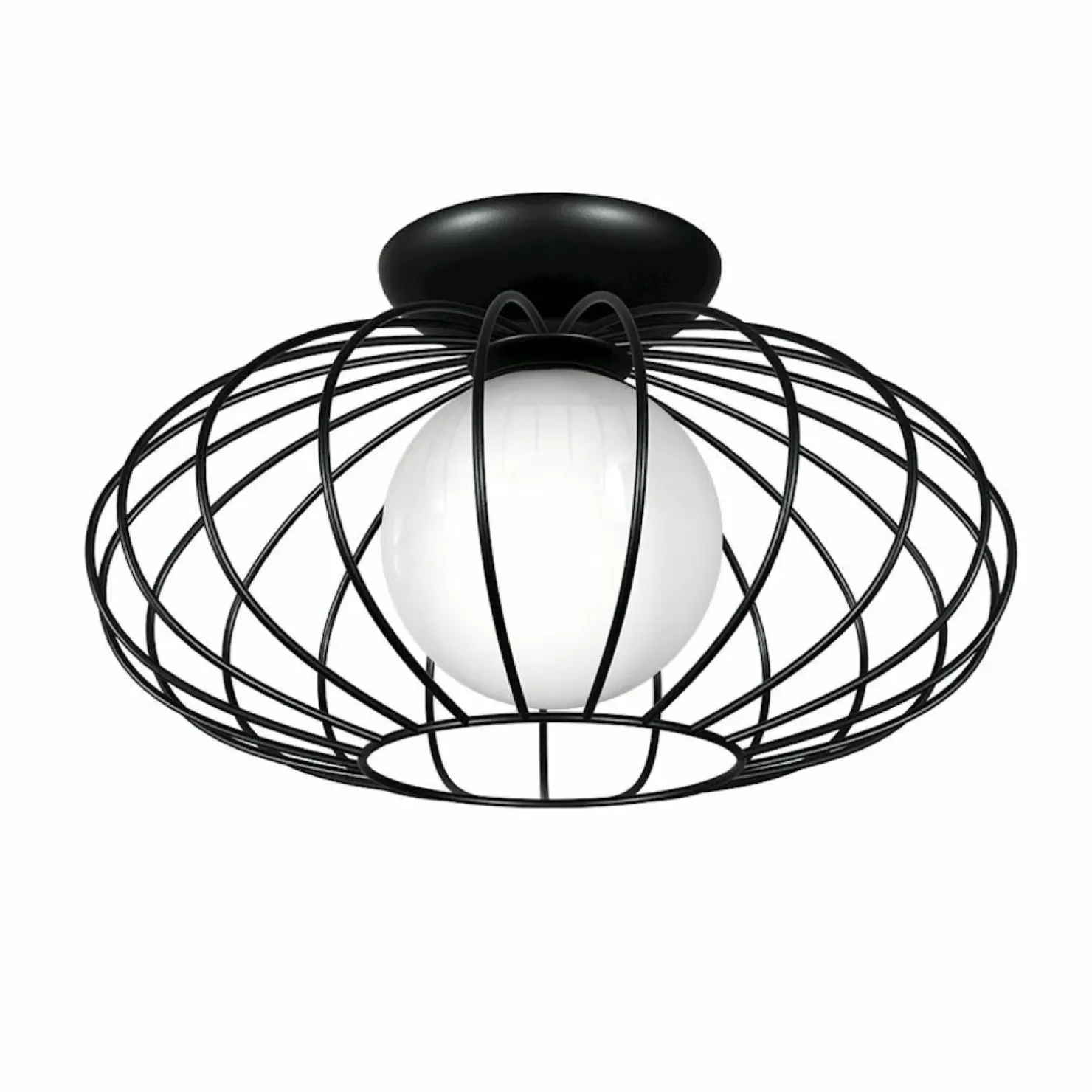 Best Sale Sklep Kaja Lampa z biała kulą i drucianym koszykiem MLP4425 KRONOS | Kaja