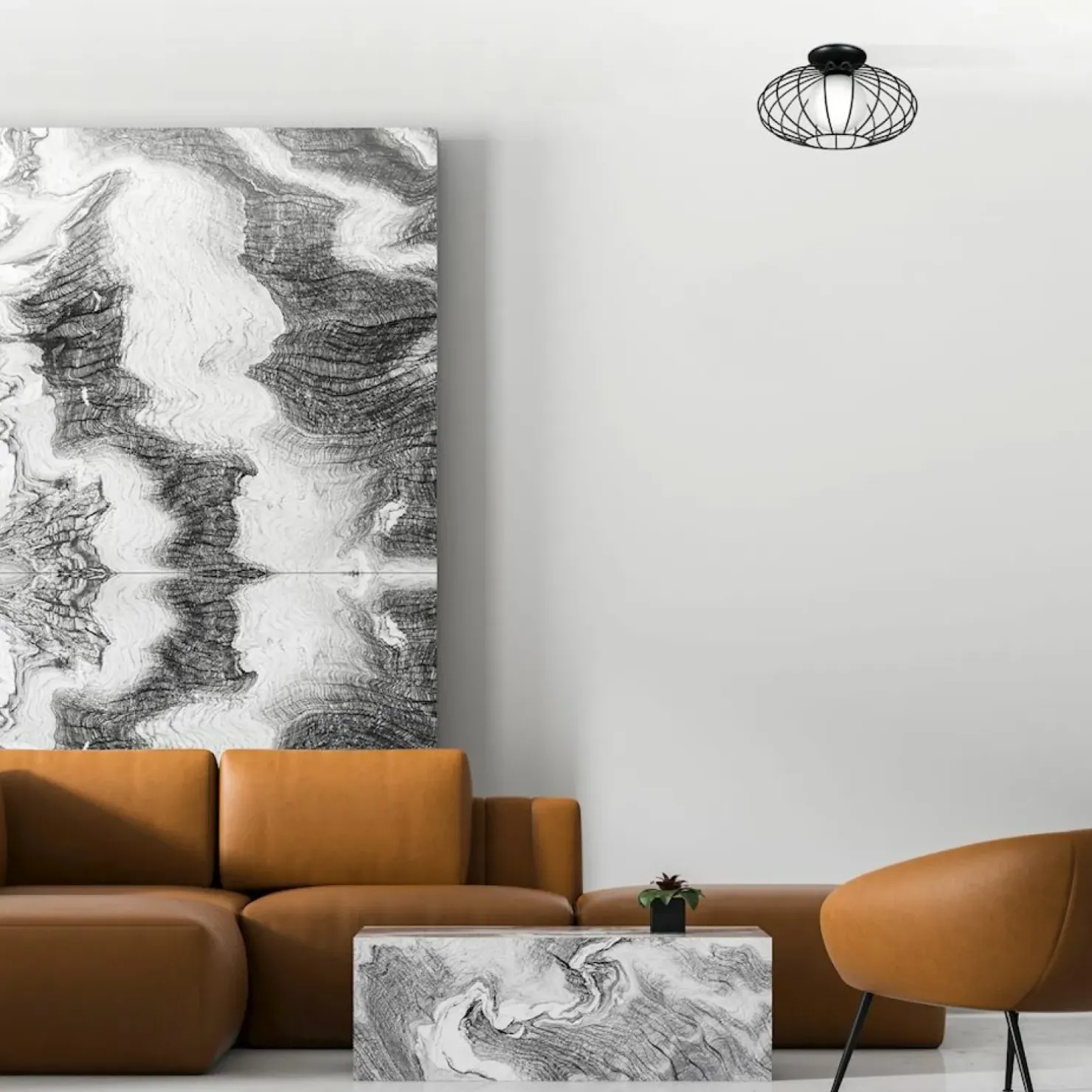 Best Sale Sklep Kaja Lampa z biała kulą i drucianym koszykiem MLP4425 KRONOS | Kaja