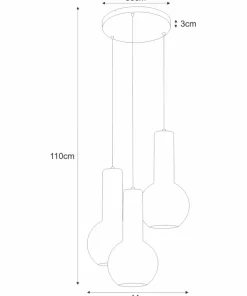 Sale Sklep Kaja Lampa z czarno-złotymi kloszami K-4522 ARVI BLACK | Kaja Oświetlenie
