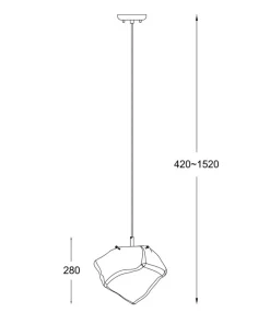 Cheap Sklep Kaja Lampa z dekoracyjnym kloszem P0488-01A-F4AC ROCK| Kaja Oświetlenie