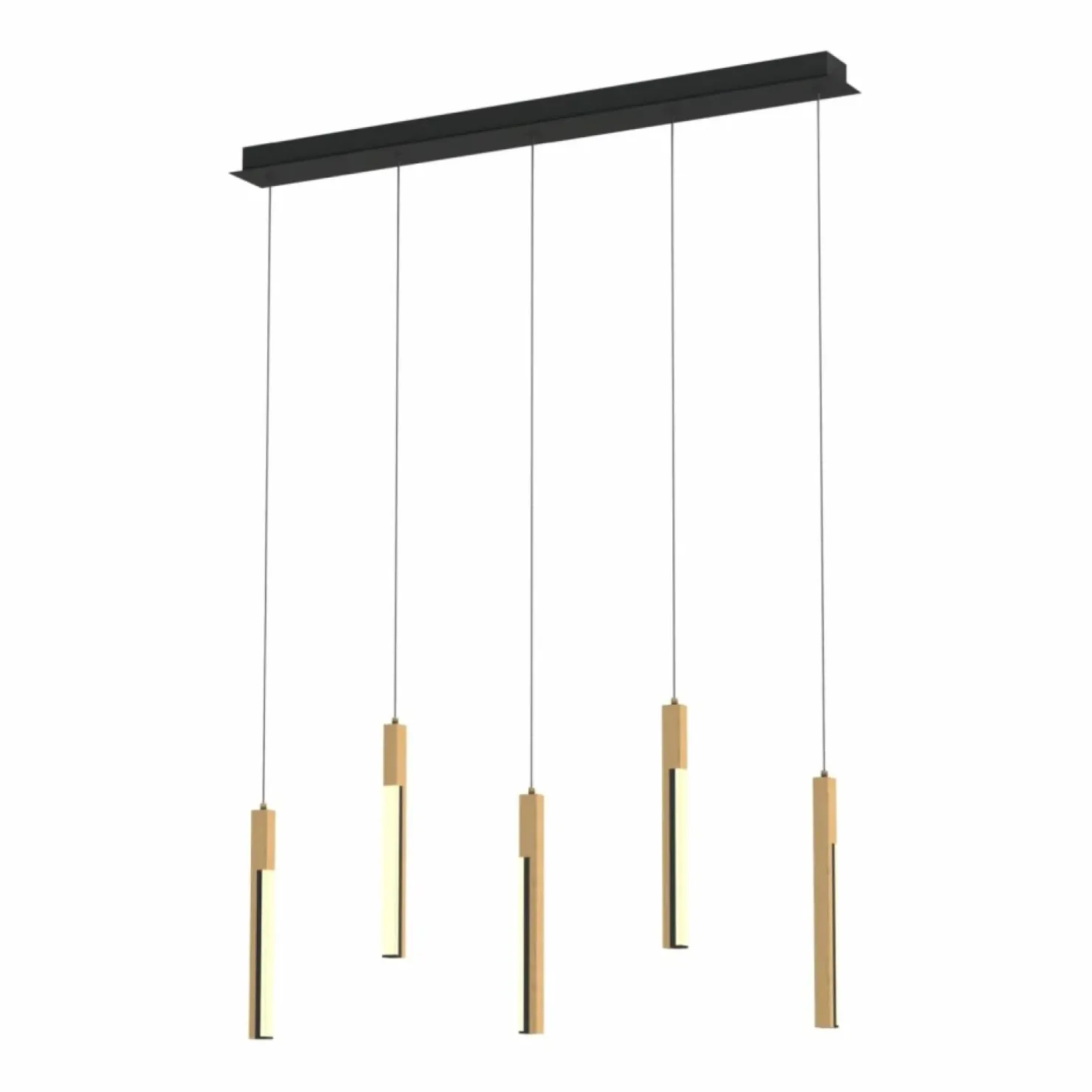 Shop Sklep Kaja Lampa z drewnianymi, ledowymi zwisami MD4768-5-3BMT ELIOT | Kaja