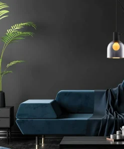 Outlet Sklep Kaja Lampa z grafitowym kloszem MD1918-1S-CHROME LAZARO| Kaja Oświetlenie