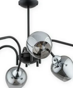 Lampa z grafitowymi kloszami O3066 W6 CZA CH KATLA | Kaja Oświetlenie*Sklep Kaja Online