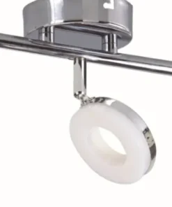 Sale Sklep Kaja Lampa z ledowymi ringami, ciepła barwa 93-60785 THEMA | Kaja chrom