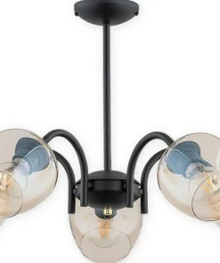 Lampa z miodowymi kloszami O3065 W5 CZA ZL KATLA | Kaja Oświetlenie*Sklep Kaja Cheap