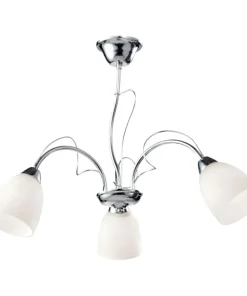 Lampa z mlecznymi kloszami K-JSL-6218/3 CHR ARON | Kaja Oświetlenie*Sklep Kaja Best Sale