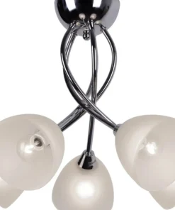 Lampa z mlecznymi kloszami K-JSL-6236/5 CHR FAMA | Kaja Oświetlenie*Sklep Kaja Best