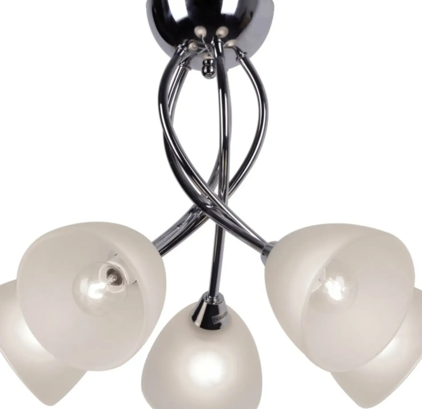 Lampa z mlecznymi kloszami K-JSL-6236/5 CHR FAMA | Kaja Oświetlenie*Sklep Kaja Best