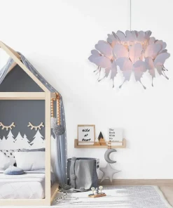 Fashion Sklep Kaja Lampa z motylkami LP-MD088-3439A/1P RÓŻOWY FARFALLA | Kaja Oświetlenie