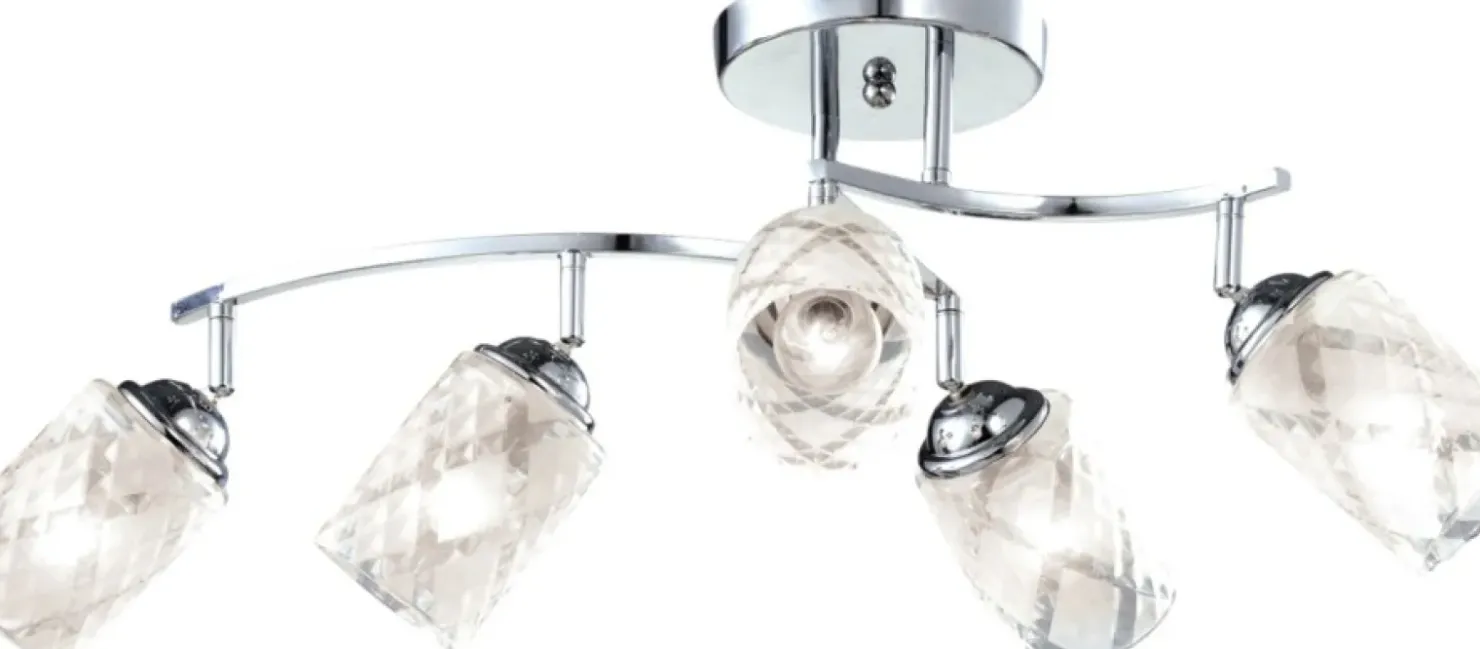 Lampa z ozdobnymi kloszami K-JSL-6090/5 CHR ALIX | Kaja Oświetlenie*Sklep Kaja Outlet