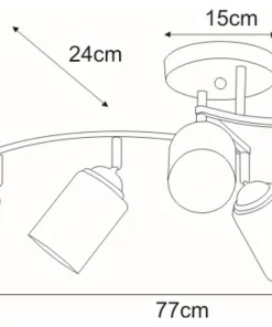 Lampa z ozdobnymi kloszami K-JSL-6090/5 CHR ALIX | Kaja Oświetlenie*Sklep Kaja Outlet