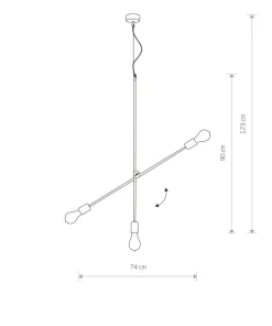 Flash Sale Sklep Kaja Lampa z ruchomym ramieniem, złote oprawki 6268 STICKS | Kaja