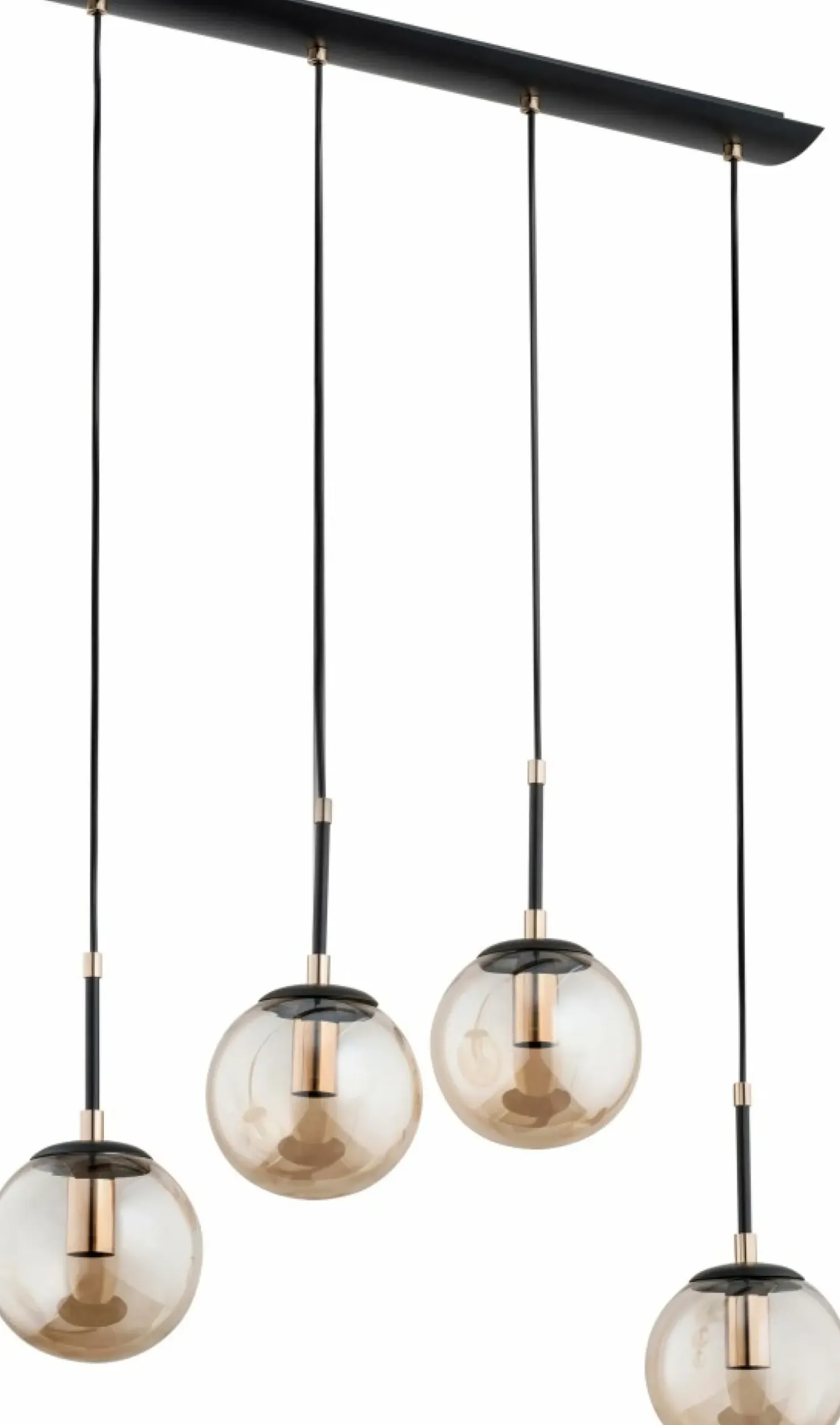 Shop Sklep Kaja Lampa z wiszącymi kulami w kolorze bursztynu AL 61064 SEBIA | Kaja