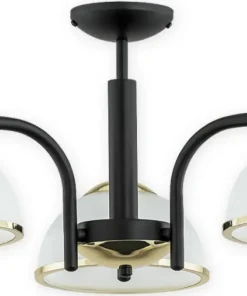 Lampa ze złotymi lamówkami O2923 W3 CZA ZL LAVA | Kaja Oświetlenie*Sklep Kaja Sale