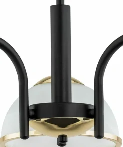 Lampa ze złotymi lamówkami O2923 W3 CZA ZL LAVA | Kaja Oświetlenie*Sklep Kaja Sale