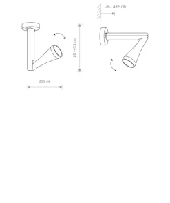 Lampa zewnętrzna – kinkiet z ruchomym ramieniem 9562 | Kaja*Sklep Kaja Cheap