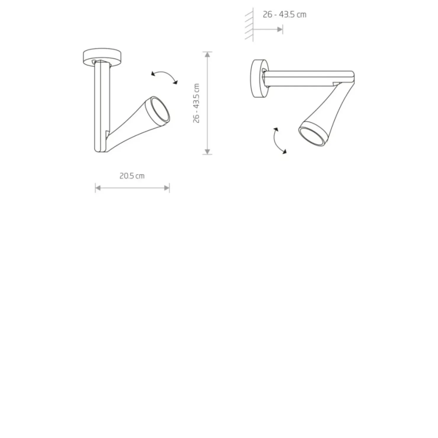 Lampa zewnętrzna – kinkiet z ruchomym ramieniem 9562 | Kaja*Sklep Kaja Cheap