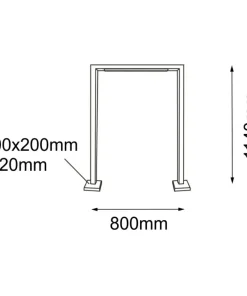 Lampa zewnętrzna w kształcie ramki 114cm ANT 9935 TAKETA | Kaja*Sklep Kaja Store