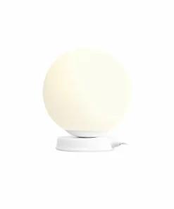 Lampka biurkowa biała idealna do gabinetu 1076B_M BALL | Kaja*Sklep Kaja Clearance