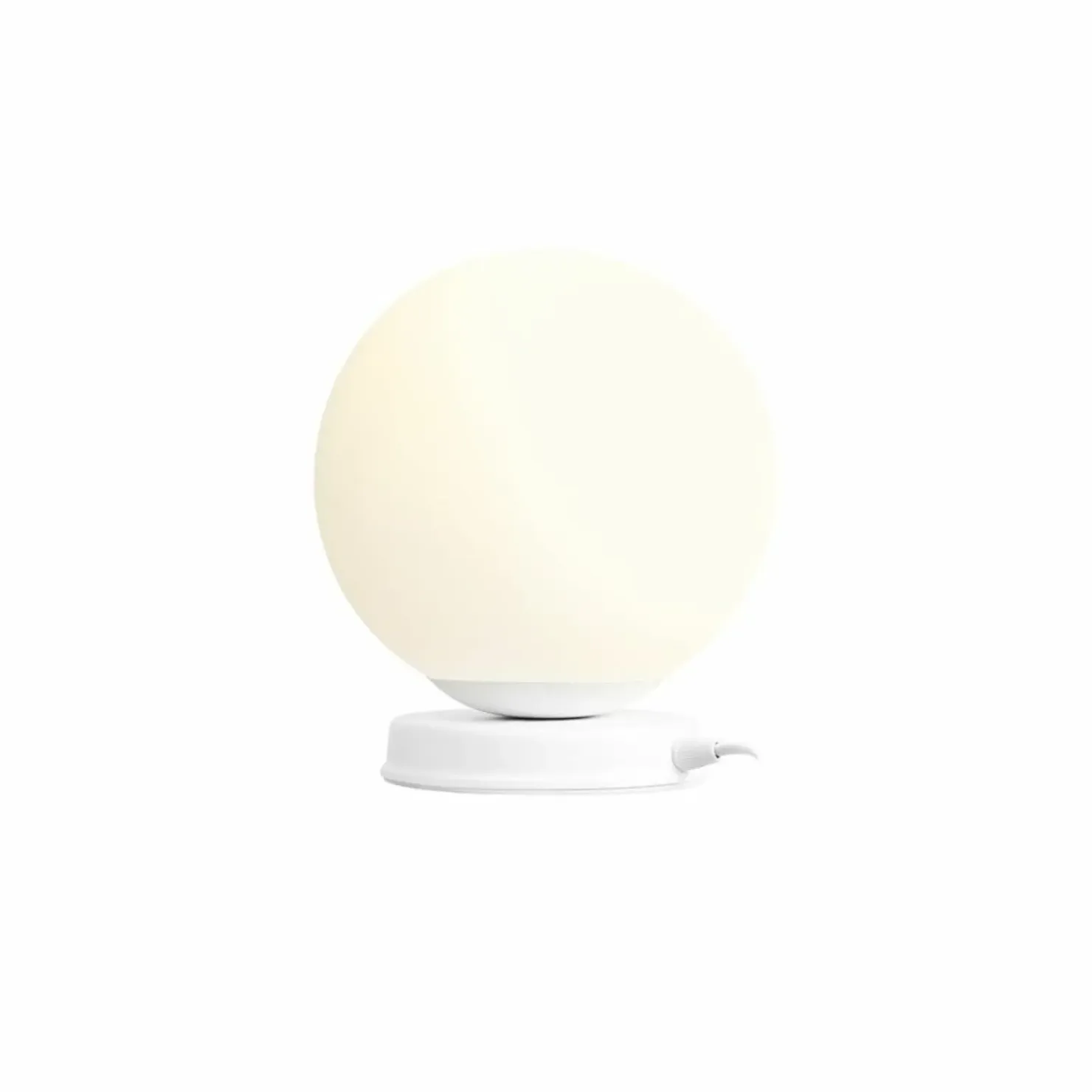 Lampka biurkowa biała idealna do gabinetu 1076B_M BALL | Kaja*Sklep Kaja Clearance