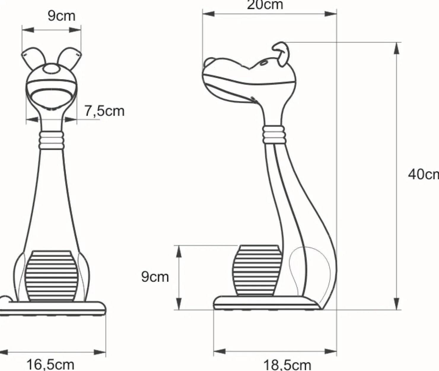 Lampka biurkowa LED dla ucznia K-BL1607 ŻÓŁTY PIESEK | Kaja*Sklep Kaja Cheap
