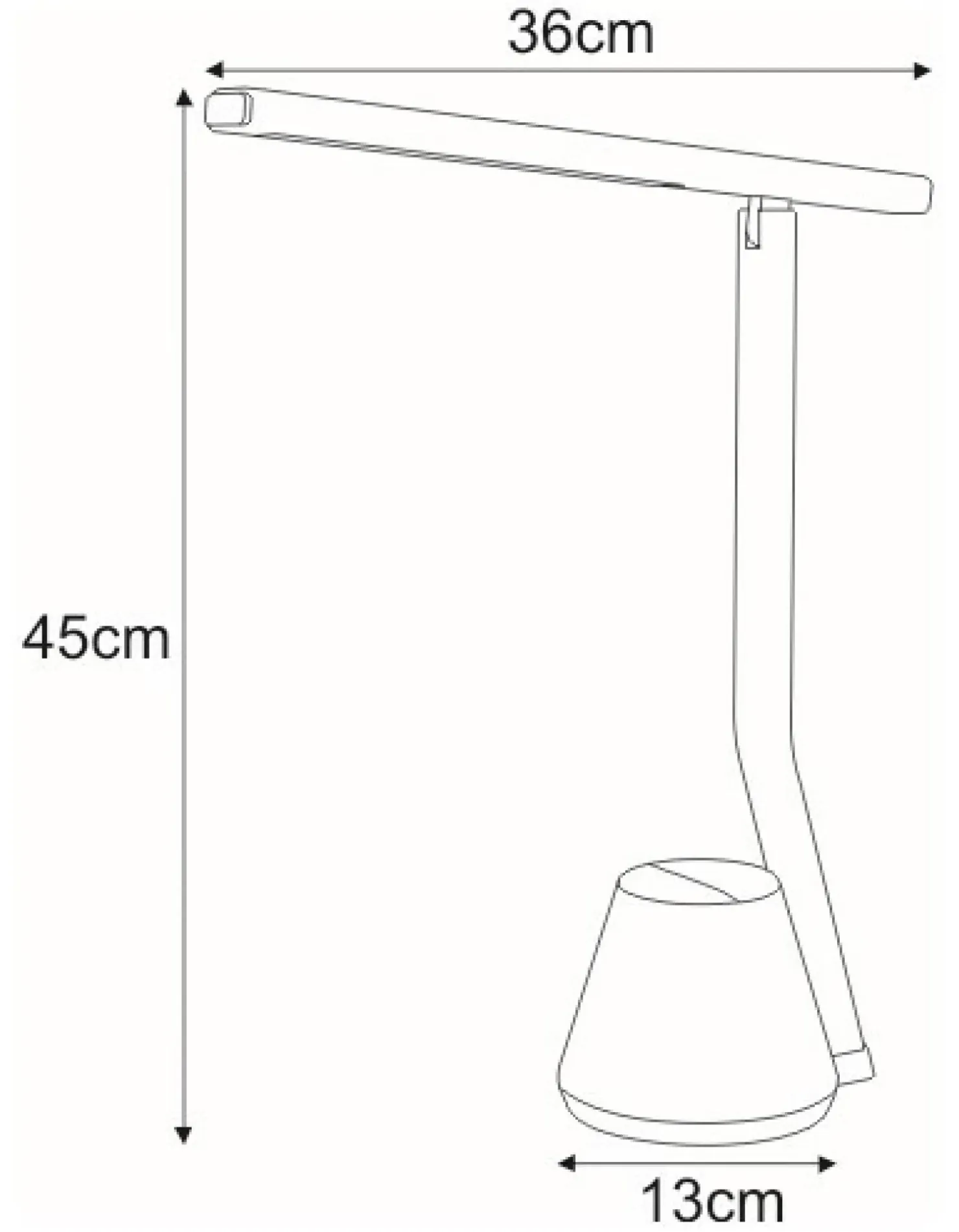 Lampka biurkowa LED z organizerem K-BL1066 CZARNY KIKI | Kaja*Sklep Kaja Shop