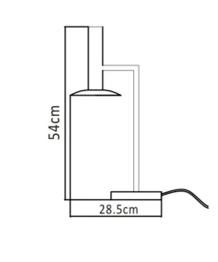 Lampka biurkowa w loftowym stylu LP-1661/1T BK HAT | Kaja Oświetlenie*Sklep Kaja Discount
