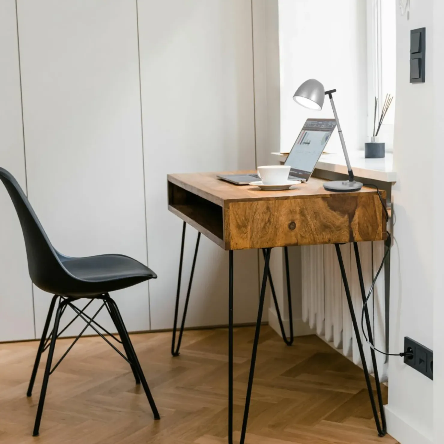 Lampka biurkowa z funkcją ściemniania K-BL1528 GRAFIT z serii LOLEK*Sklep Kaja Clearance