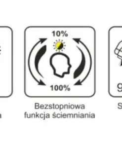 Lampka biurkowa z pojemnikiem na długopisy K-BL1301 BIAŁY z serii TOLA*Sklep Kaja Shop