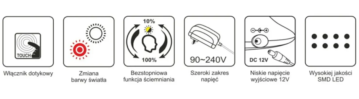 Lampka biurkowa z regulowaną wysokością K-BL1527 BIAŁY z serii BOLEK*Sklep Kaja Outlet