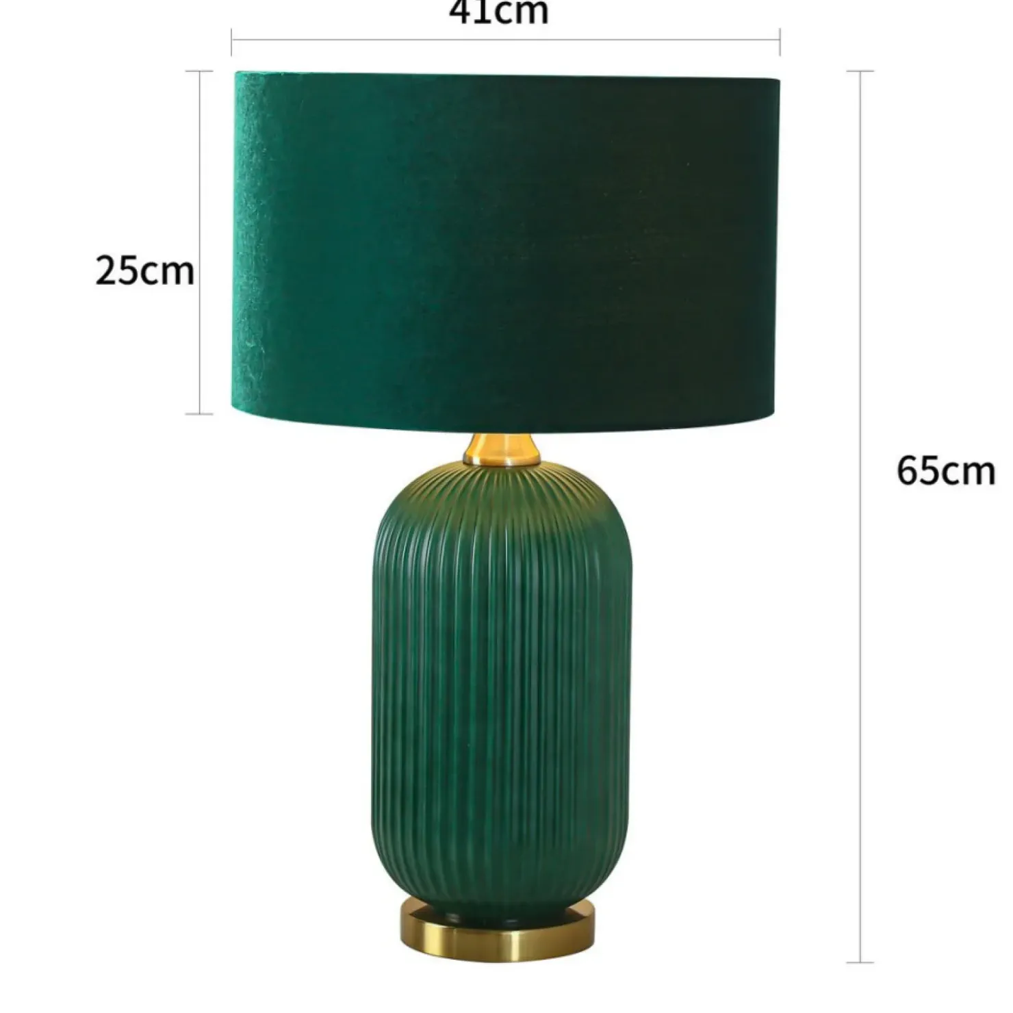 Lampka do sypialni glamour LP-1515/1T BIG GREEN TAMIZA | Kaja*Sklep Kaja Clearance