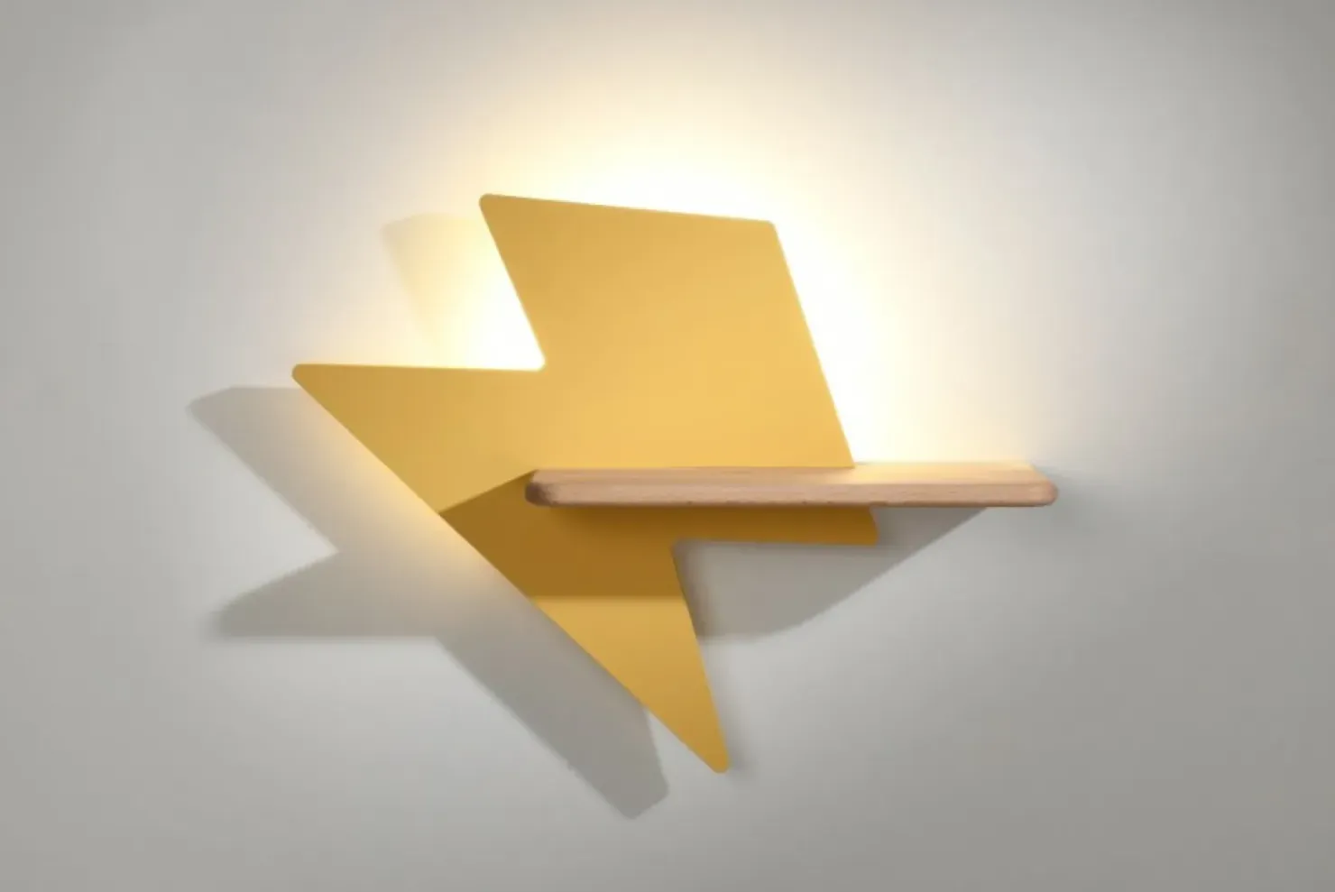 Lampka nocna LED kinkiet z półeczką 21-19547 LIGHTNING | Kaja*Sklep Kaja Best