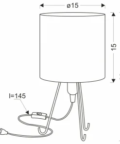 Lampka nocna na minimalistycznej podstawie 41-24428 SMALLY | Kaja*Sklep Kaja Fashion
