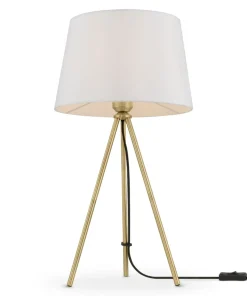 Lampka nocna, stołowa z białym abażurem Z016TL-01BS z serii SANDY*Sklep Kaja Cheap