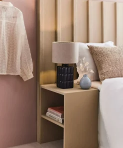 Lampka nocna z beżowym abażurem mały gwint 108248 | Kaja Oświetlenie*Sklep Kaja Online