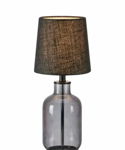 Lampka nocna z dymioną, szklaną podstawą 108695 COSTERO | Kaja*Sklep Kaja Fashion