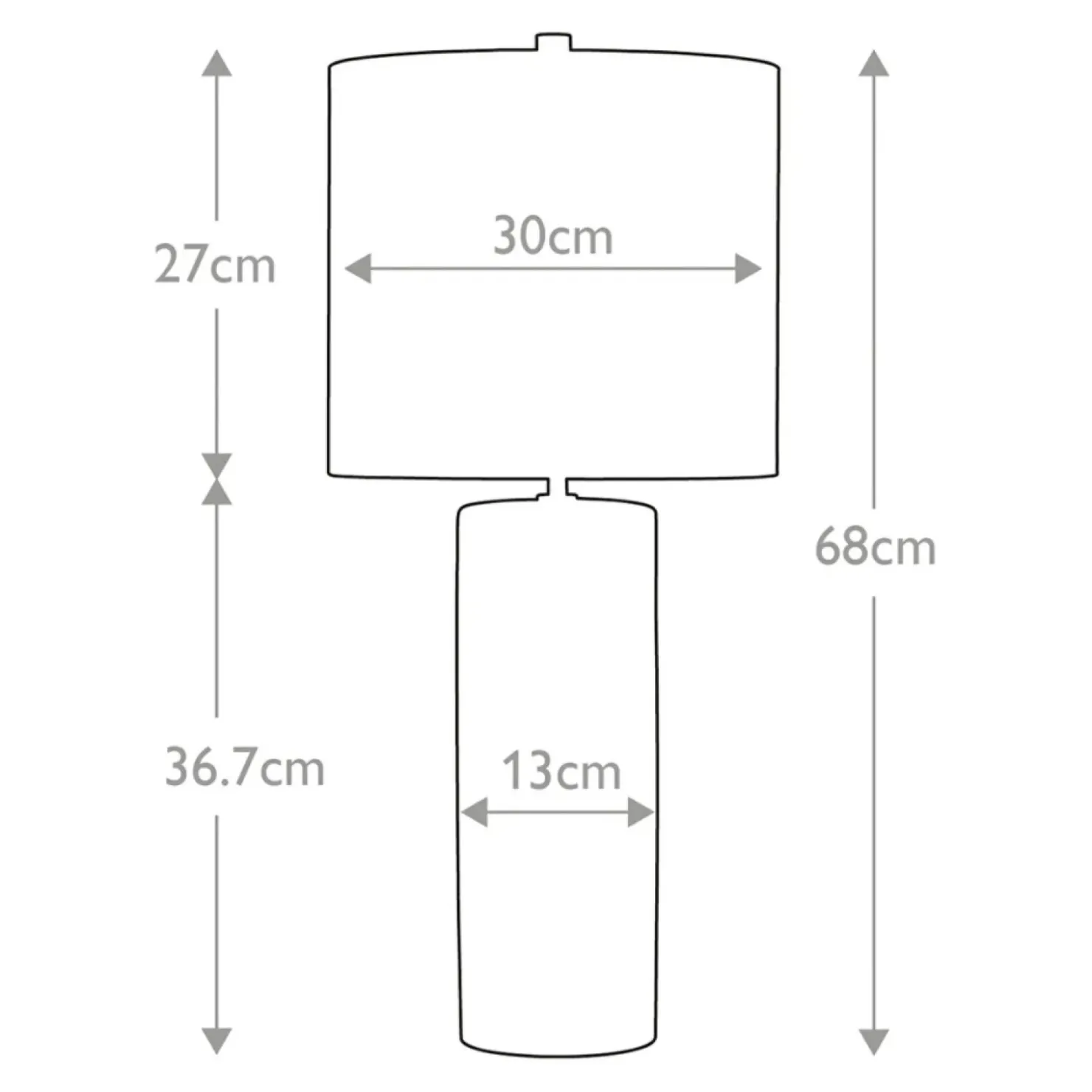 Lampka nocna z klasycznym abażurem FULWELL-TL z serii FULWELL*Sklep Kaja Shop