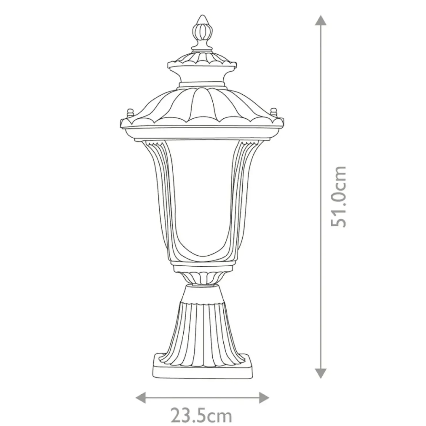 Lampka ogrodowa, teksturowana czerń CC3-S-BK z serii CHICAGO*Sklep Kaja Outlet