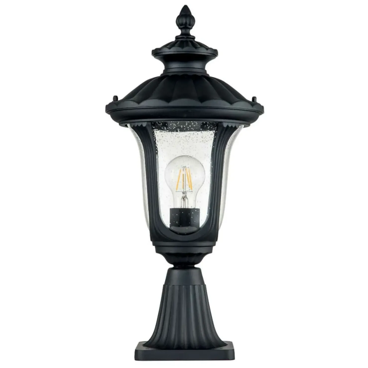 Lampka ogrodowa, teksturowana czerń CC3-S-BK z serii CHICAGO*Sklep Kaja Outlet