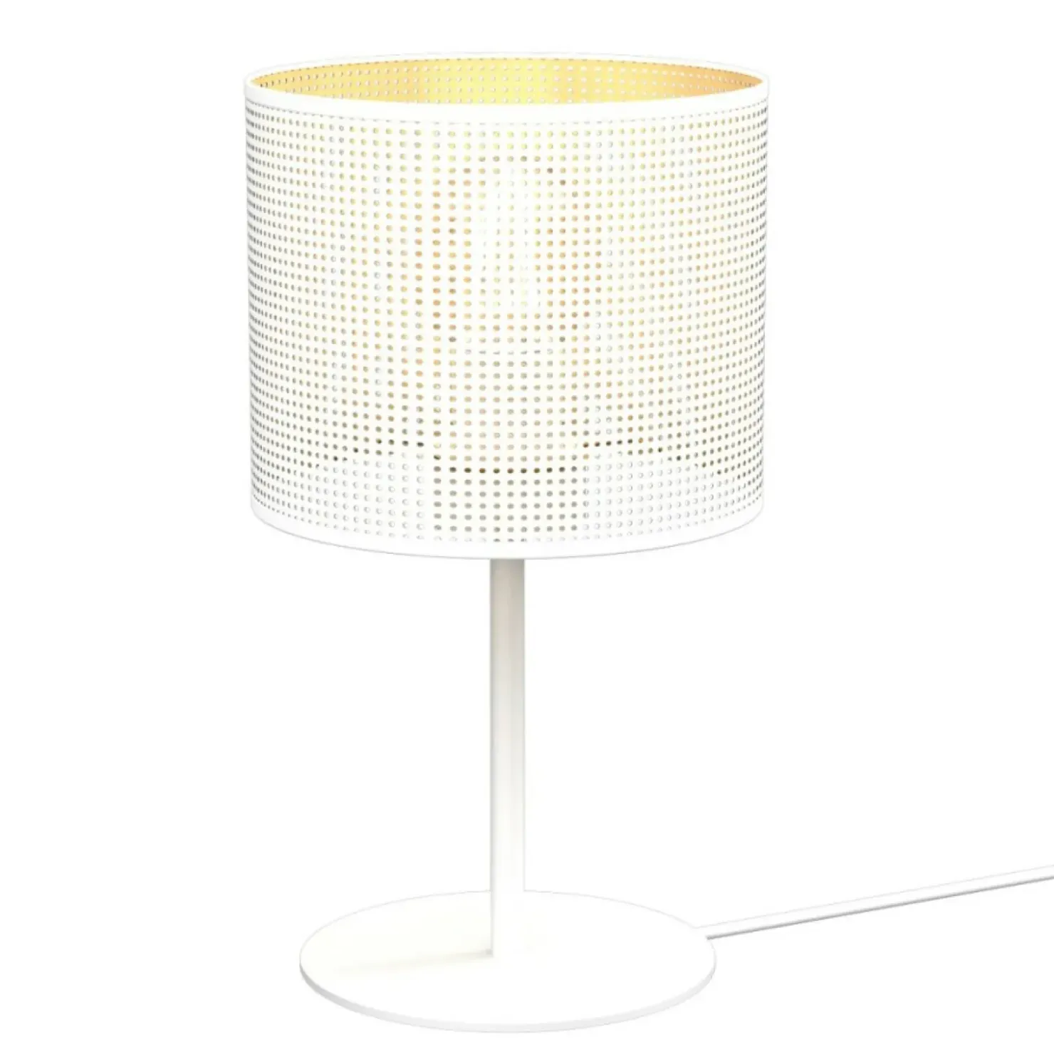 Lampka stołowa ażurowa, biały abażur LX 5270 z serii LOFT SHADE | Kaja*Sklep Kaja Shop