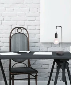 Lampka stołowa czarna minimalizm LEDEA 50501194 LAREN | Kaja*Sklep Kaja Online
