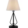 Lampka stołowa czarna z abażurem LEDEA 50501089 MORLEY | Kaja*Sklep Kaja Outlet