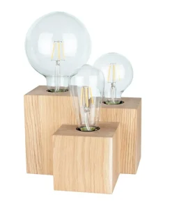 Lampka stołowa drewniane kostki w stylu boho 2276374 VINCENT | Kaja*Sklep Kaja Cheap