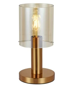 Lampka stołowa modern glamour TB-5581-1-BRO+AMB SARDO | Kaja*Sklep Kaja Outlet