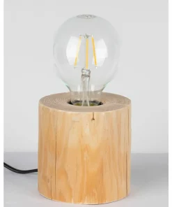 Lampka stołowa na drewnianej podstawie 76911150 TRABO TABLE | Kaja*Sklep Kaja Hot