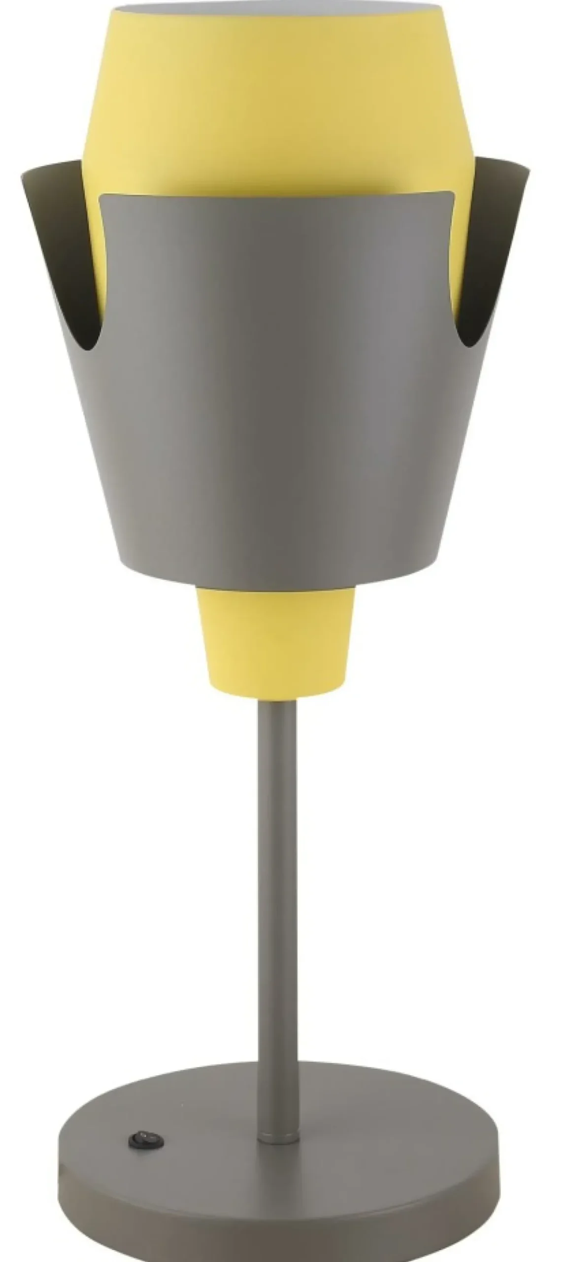 Lampka stołowa żółto-szara metalowa LEDEA 50501150 FALUN | Kaja*Sklep Kaja Store
